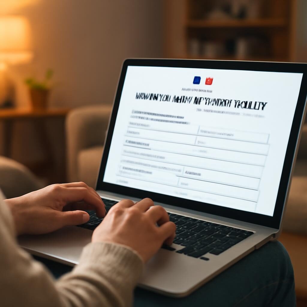 Actualisation France Travail en ligne sur ordinateur portable