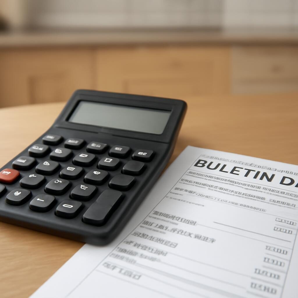 Bulletin de paie utilisé pour calculer le salaire de référence