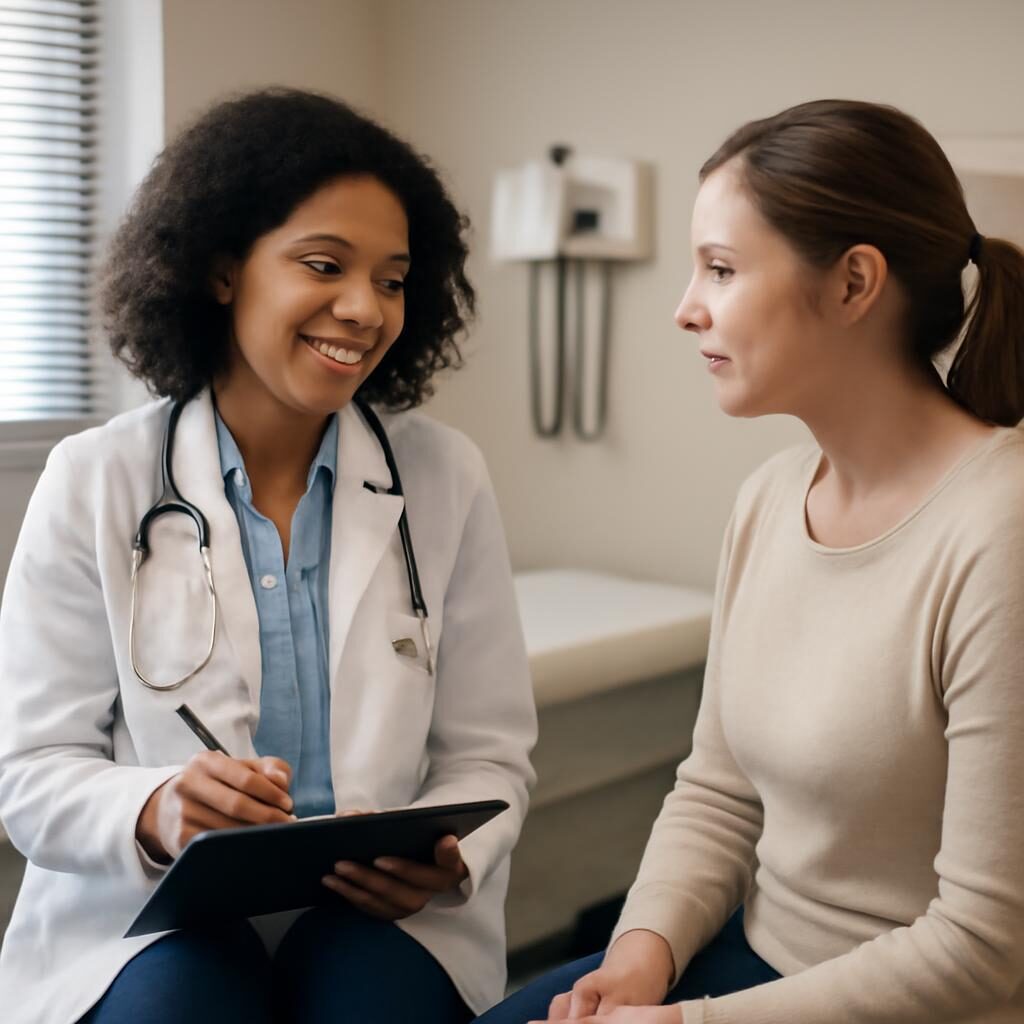 Médecin généraliste consultant un patient bénéficiaire de la CSS