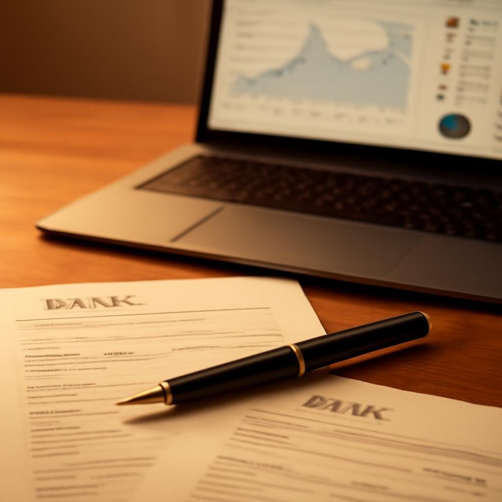 Documents bancaires et tableau financier pour comprendre le FICP