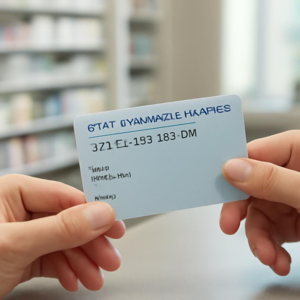 Carte AME presentee au comptoir d'une pharmacie