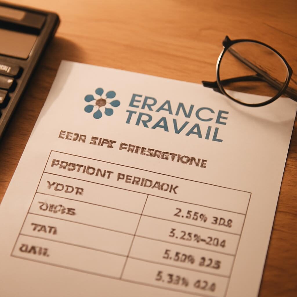 Document France Travail montrant le calcul de degressivite